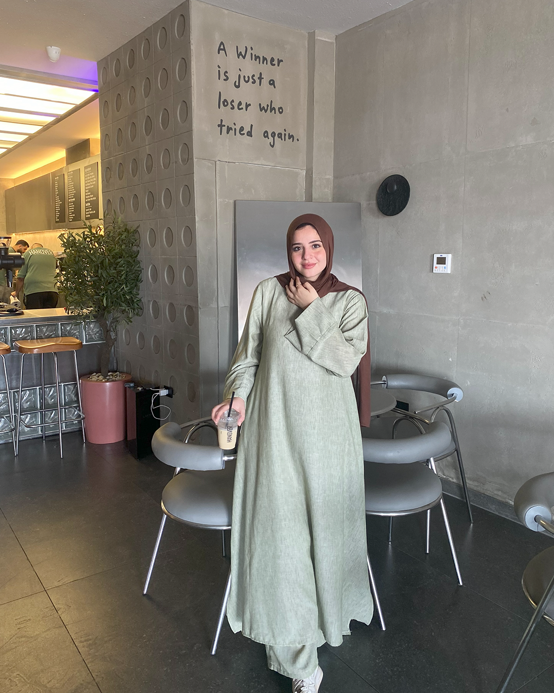 Tunic suit - mint green cafe